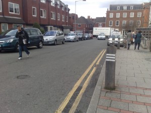 Illegal parking on Wade Street