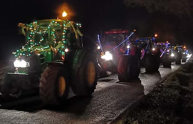 Festive convoy of tractors ready to hit the road in villages around Lichfield 