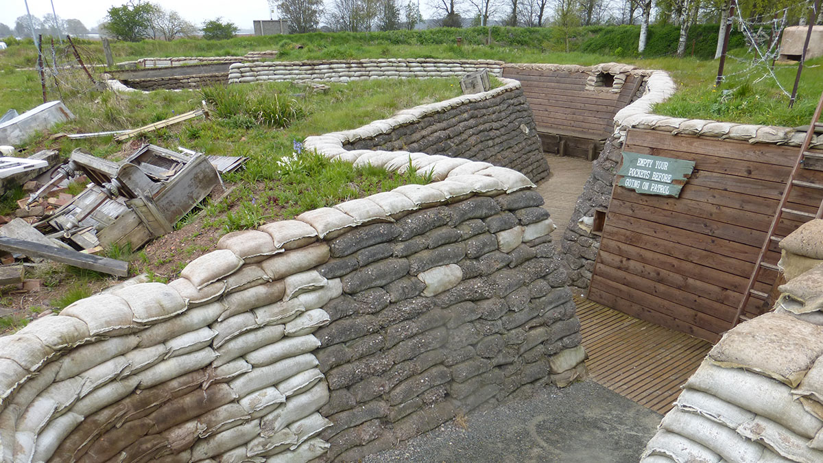 The trench system at The Staffordshire Regiment Museum