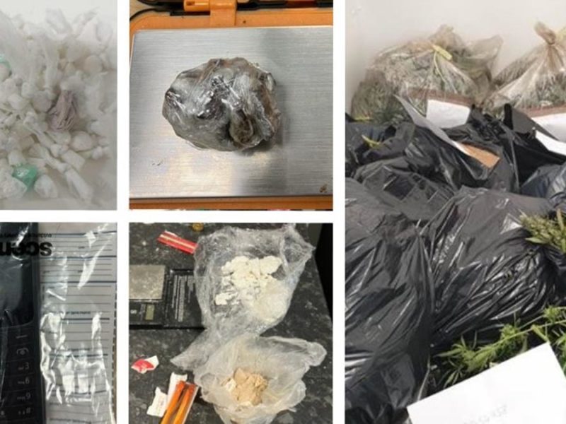 Items seized by police during the county lines crackdown