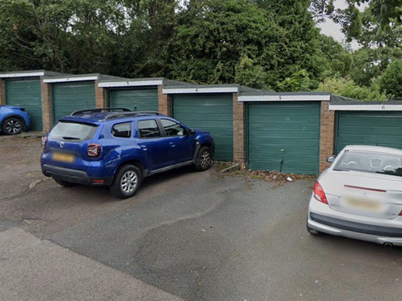 The garages at Scotch Orchard earmarked for demolition